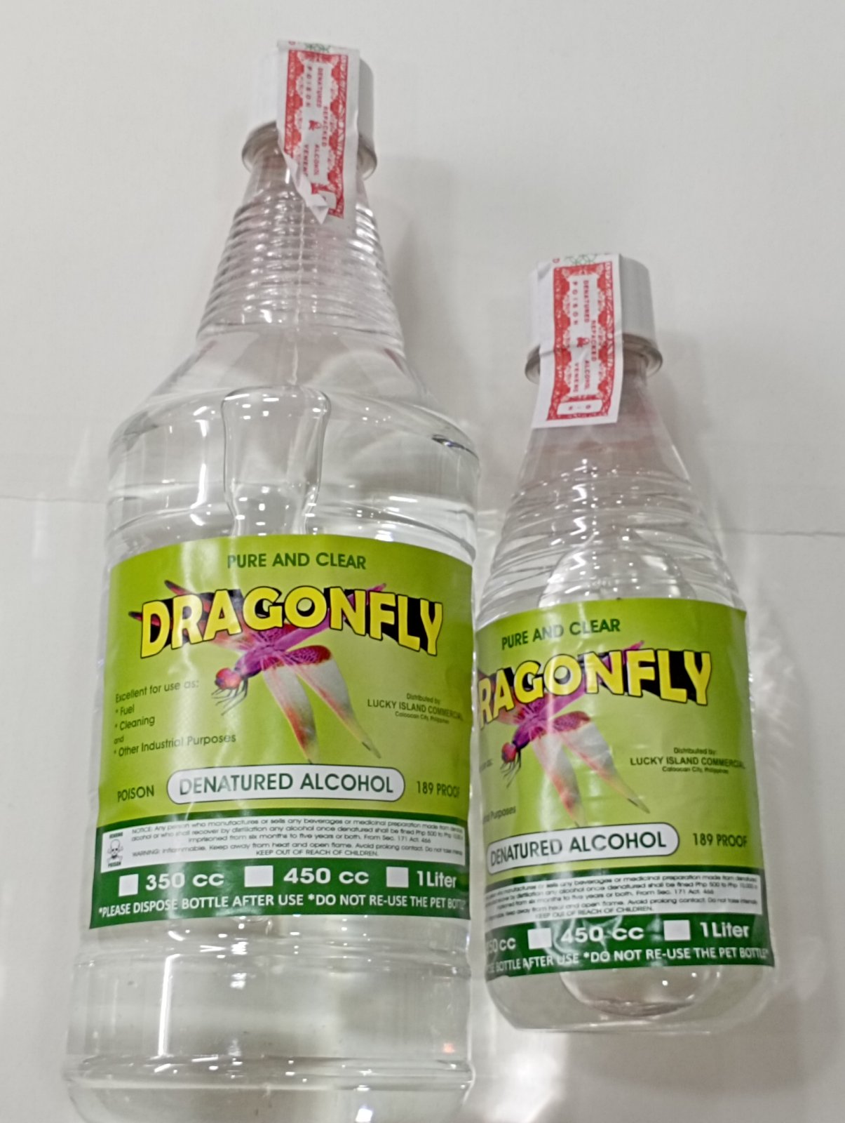 Denatured Alcohol Big & Small